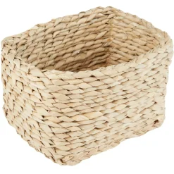 Gifi Rangement|Panière carrée imitation osier naturel