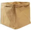 Gifi Rangement|Panière carrée kraft Box Cube marron 30x30x30cm 27L