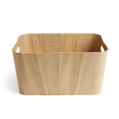 Gifi Rangement|Panière carton et papier imitation bois 40x30xH20cm
