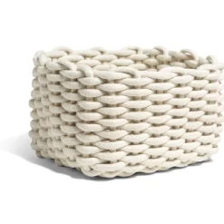 Gifi Rangement|Panière écrue tressée