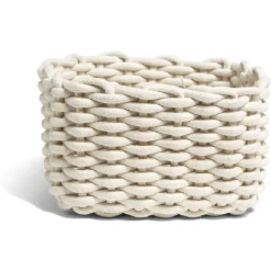 Gifi Rangement|Panière écrue tressée