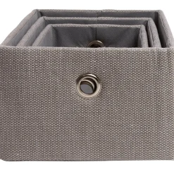 Gifi Rangement|Panière déco encastrable grise X3