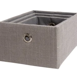 Gifi Rangement|Panière déco encastrable grise X3