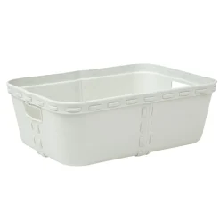 Gifi Rangement|Panière de rangement blanche 1,3 L