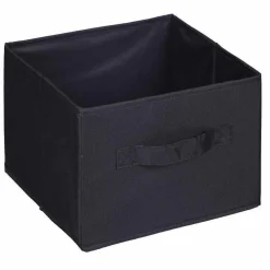 Gifi Rangement|Panière de rangement carrée noire