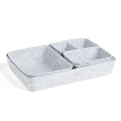 Gifi Rangement|Panière de rangement en feutrine lot de 5 tailles