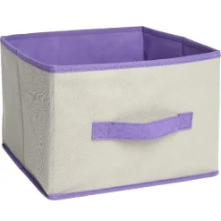 Gifi Rangement|Panière de rangement gris violet