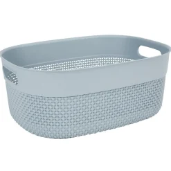 Gifi Entretien Du Linge|Panière de rangement gris 12 L