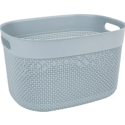 Gifi Entretien Du Linge|Panière de rangement gris 18 L