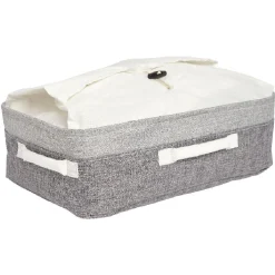 Gifi Rangement|Panière de rangement grise