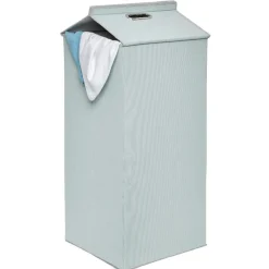 Gifi Rangement|Panière de rangement haute vert d'eau et gris clair