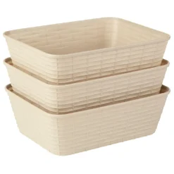 Gifi Rangement|Panière de rangement L.18,7 cm plastique x3