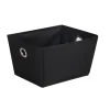 Gifi Rangement|Panière de rangement noir H19,5 cm