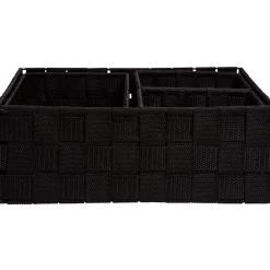 Gifi Rangement|Panière de rangement noire X4