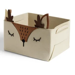 Gifi Rangement|Panière de rangement pour enfant motif animal feutrine 4 modèles