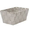 Gifi Rangement|Panière de rangement tressée grise clair taille S
