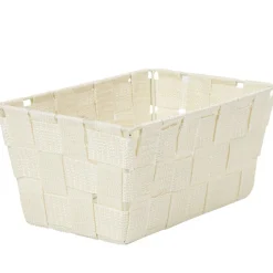 Gifi Entretien Du Linge|Panière de rangement tressée ivoire taille S