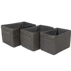 Gifi Aménagement Salle De Bain^Panière de rangement x3