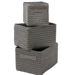 Gifi Aménagement Salle De Bain^Panière de rangement x3