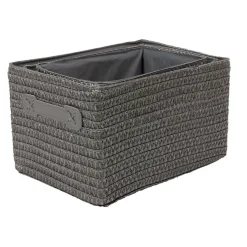 Gifi Aménagement Salle De Bain^Panière de rangement x3