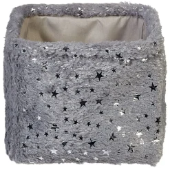 Gifi Rangement|Panière effet fourrure étoile brillante