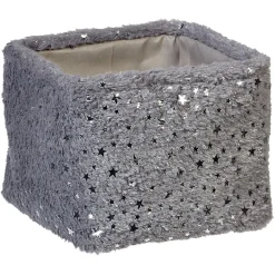 Gifi Rangement|Panière effet fourrure étoile brillante