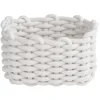 Gifi Rangement|Panière en coton effet tricot 23x17xH.13 cm