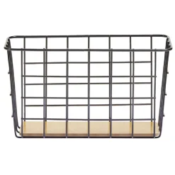 Gifi Beauté^Panière en métal et bambou