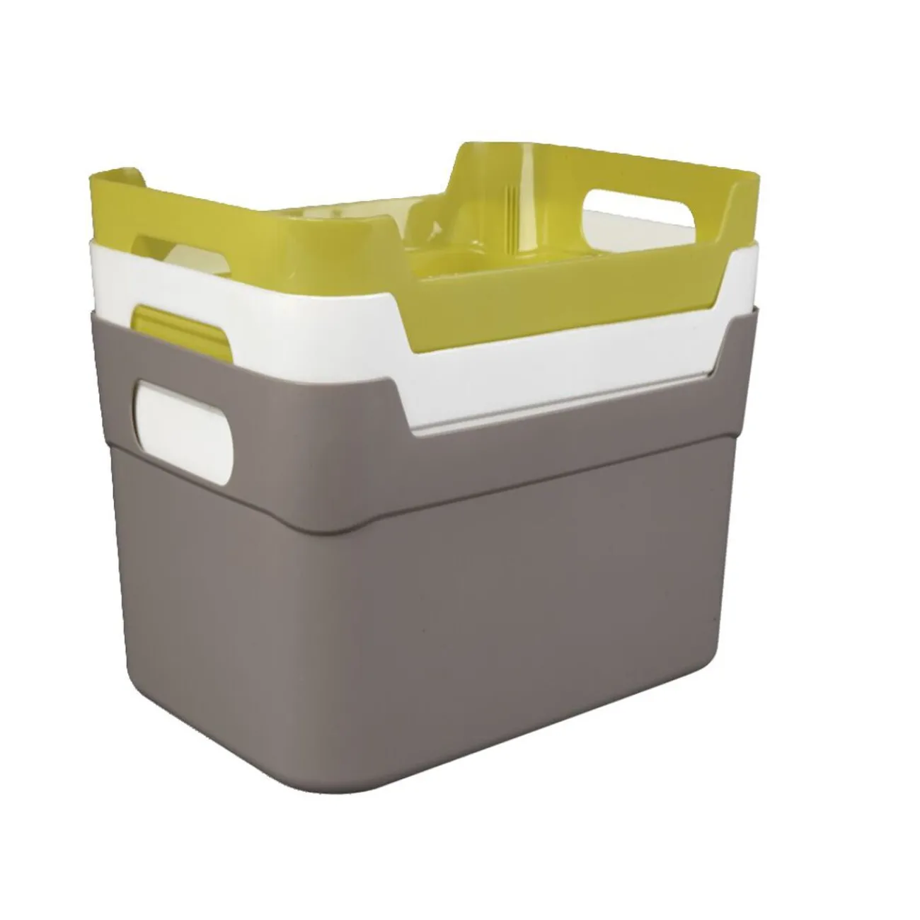 Gifi Rangement|Panière en plastique coloré