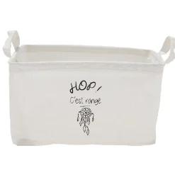 Gifi Rangement|Panière en tissus rectangulaire