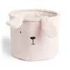 Gifi Rangement|Panière enfant lapin rose Ø30xH25cm