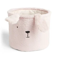 Gifi Rangement|Panière enfant lapin rose Ø30xH25cm