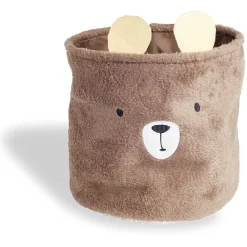 Gifi Rangement|Panière enfant ours marron clair Ø30xH25cm