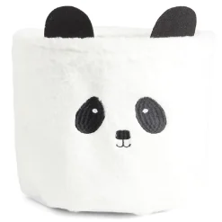 Gifi Rangement|Panière enfant panda noir et blanc Ø30xH25cm