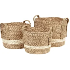 Gifi Rangement|Panière fibre de maïs petit moyen grand modèle x3