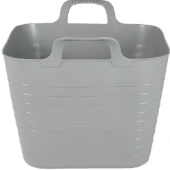 Gifi Rangement|Panière flexible 27 L grise