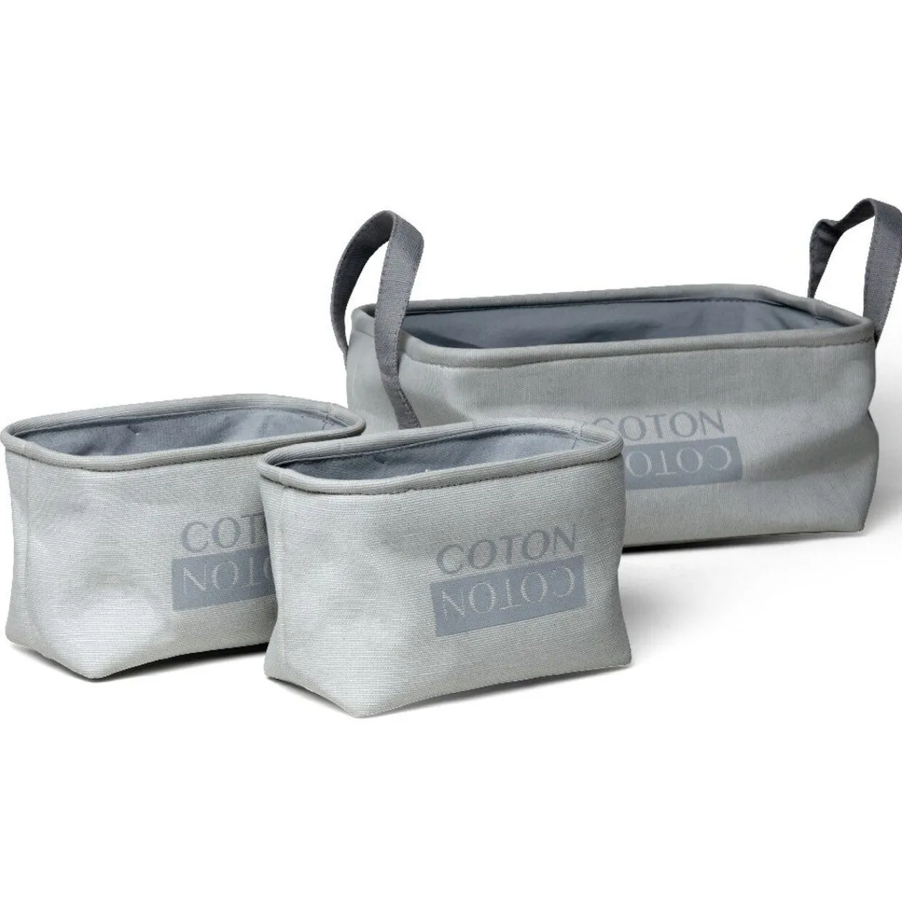 Gifi Rangement|Panière grise Nordicolor x3