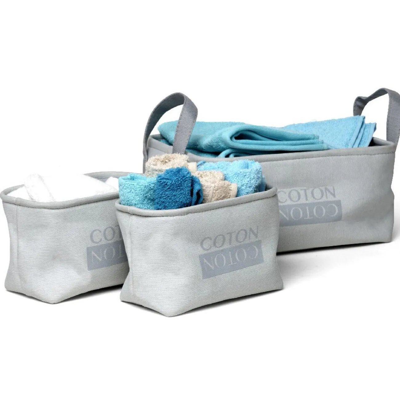 Gifi Rangement|Panière grise Nordicolor x3