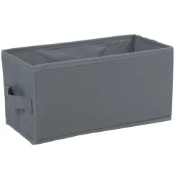 Gifi Rangement|Panière grise rectangulaire Box Cube