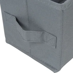 Gifi Rangement|Panière grise rectangulaire Box Cube