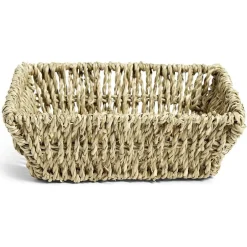 Gifi Rangement|Panière jonc tressé rectangulaire Taille M