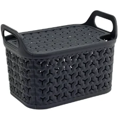 Gifi Rangement|Panière 8L noir