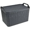 Gifi Rangement|Panière 21L noir