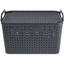 Gifi Rangement|Panière 21L noir