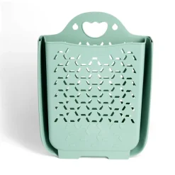 Gifi Entretien Du Linge|Panière 45L pliable plastique vert 36x25xH48cm
