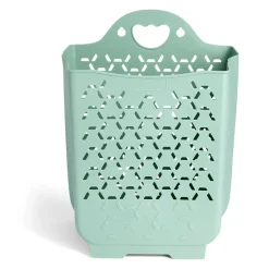 Gifi Entretien Du Linge|Panière 45L pliable plastique vert 36x25xH48cm