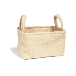 Gifi Rangement|Panière laine bouclée beige 36x26xH20cm
