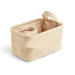 Gifi Rangement|Panière laine bouclée beige 28x18xH15cm