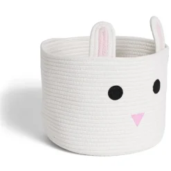 Gifi Rangement|Panière lapin blanc Ø30x24cm