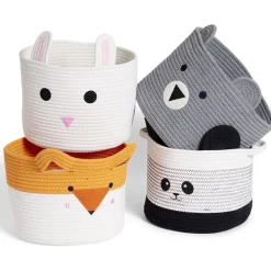 Gifi Rangement|Panière lapin blanc Ø30x24cm